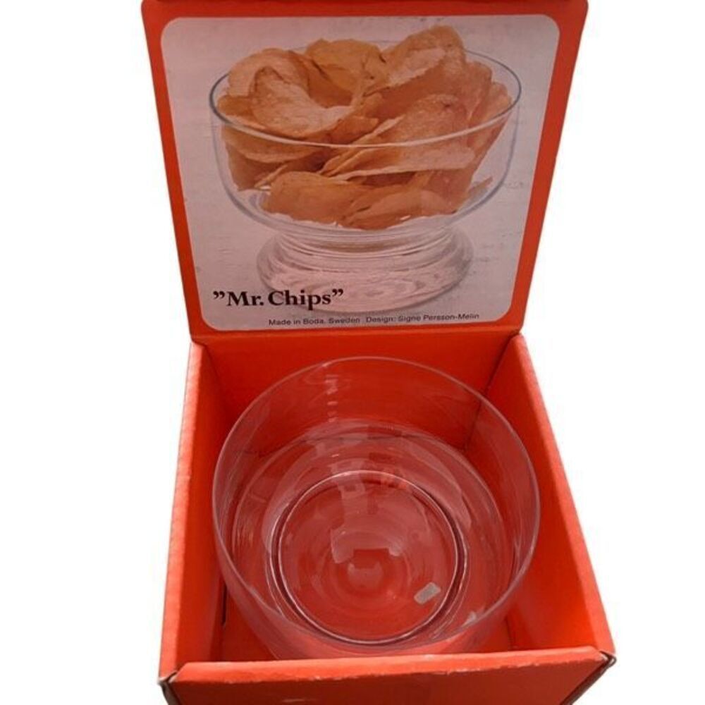 Kosta Boda Crystal Bowl (Signe Persson-Melin) In Box